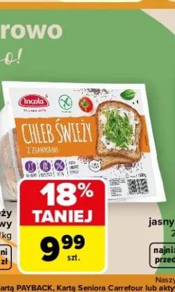 Chleb świeży z makiem bezglutenowy Incola