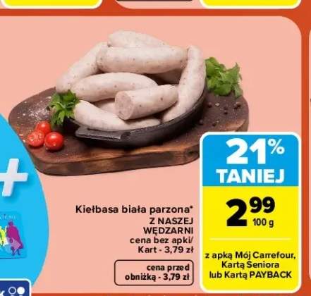 Kiełbasa biała parzona Z Naszej Wędzarni