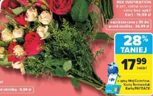 Bukiet róż premium Carrefour