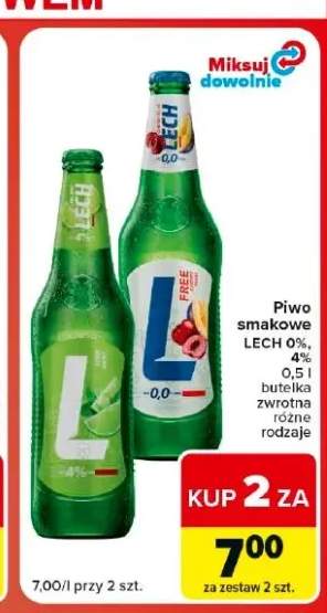 Piwo bezalkoholowe smakowe Lech Free +1 wariant