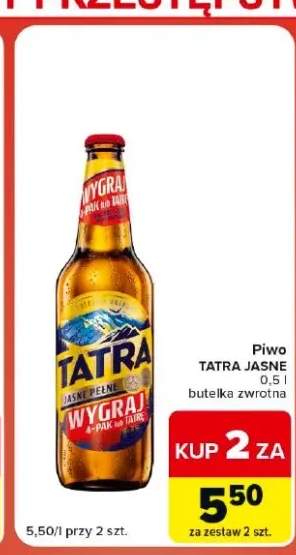 Piwo Tatra Jasne Pełne