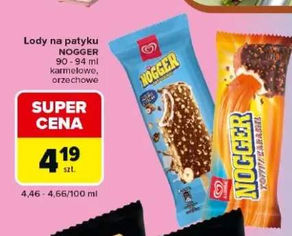 Lody na patyku Nogger karmelowe +1 wariant