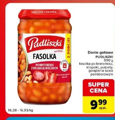Danie gotowe Fasolka po bretońsku Pudliszki +3 warianty