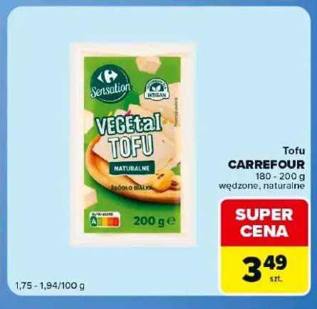 Tofu Carrefour Sensation wędzone +1 wariant