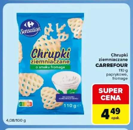 Chrupki ziemniaczane Carrefour Sensation paprykowe +1 wariant