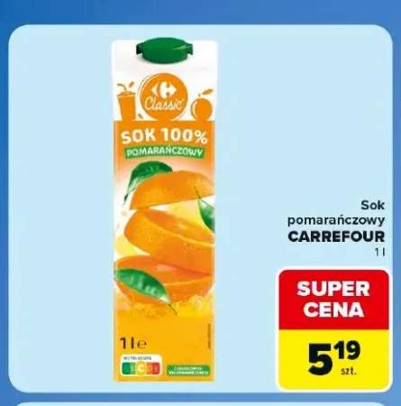 Sok pomarańczowy Carrefour Classic