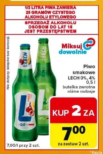 Piwo smakowe Lech 4% +1 wariant