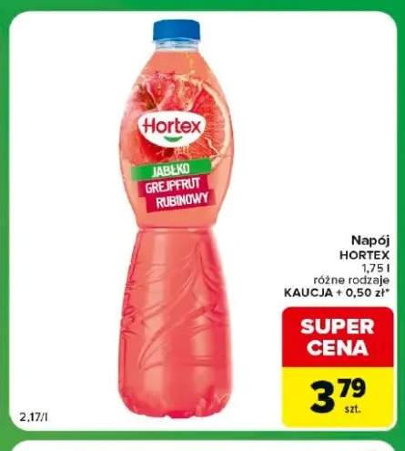 Napój jabłko grejpfrut rubinowy Hortex