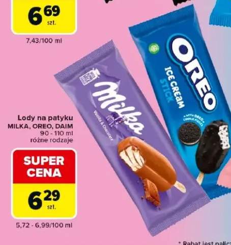 Lody na patyku Daim +2 warianty