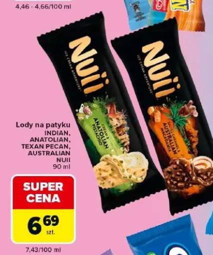 Lody na patyku Nuii Australian +3 warianty