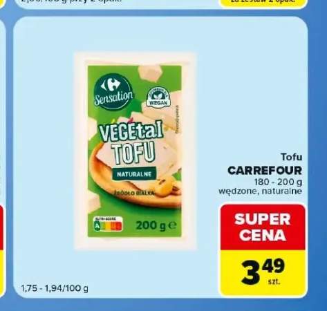 Tofu naturalne Carrefour Sensation +1 wariant