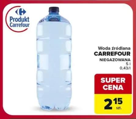 Woda źródlana Carrefour niegazowana