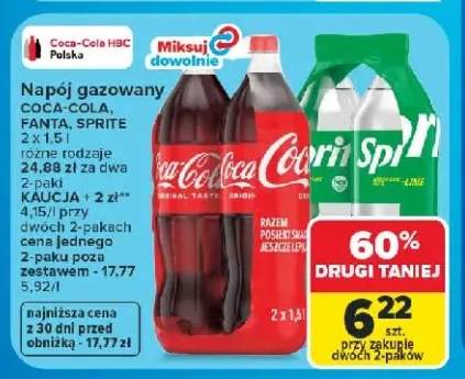 Napój gazowany Fanta 2-pak +2 warianty