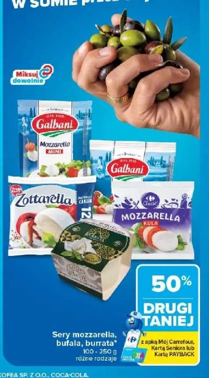 Ser mozzarella Zottarella +4 warianty