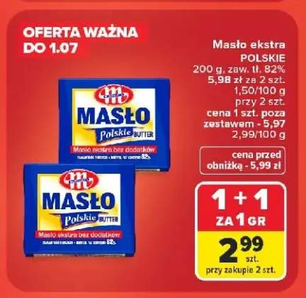 Masło ekstra Mlekovita Polskie