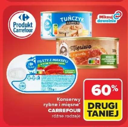 Tuńczyk w kawałkach Carrefour Classic +2 warianty