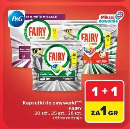 Kapsułki do zmywarki Fairy Platinum Plus Anti-Dull +2 warianty