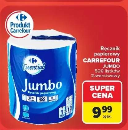 Ręcznik papierowy Carrefour Essential Jumbo