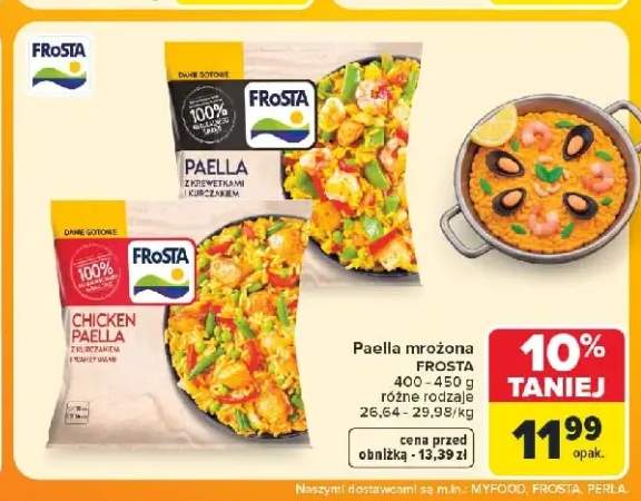 Paella mrożona Frosta +1 wariant