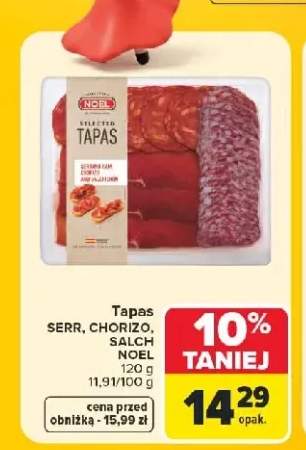 Tapas Serrano Chorizo Salchichon Noel