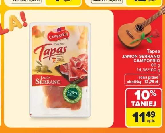 Tapas Jamon Serrano Campofrio