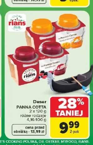 Deser Panna Cotta Mango Passion Fruit Rians 2-pak +1 wariant