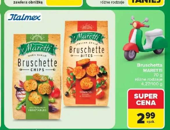 Bruschette chips Maretti Mediterranean Vegetables +1 wariant