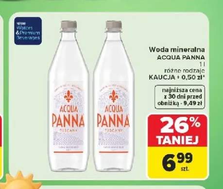 Woda mineralna Acqua Panna