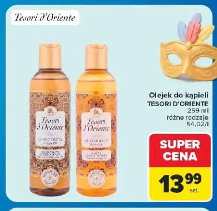 Olejek do kąpieli Tesori d'Oriente Olio di Argan e Cipero Dolce +1 wariant