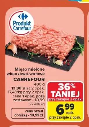 Mięso mielone wieprzowo-wołowe Carrefour