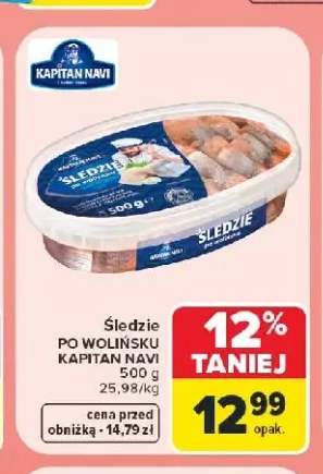 Śledzie po wolińsku Kapitan Navi