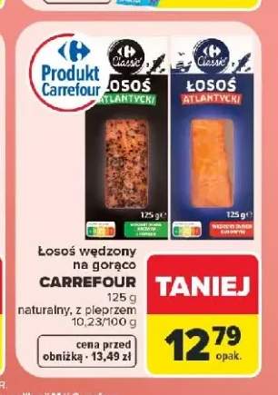 Łosoś wędzony na gorąco naturalny Carrefour Classic +1 wariant