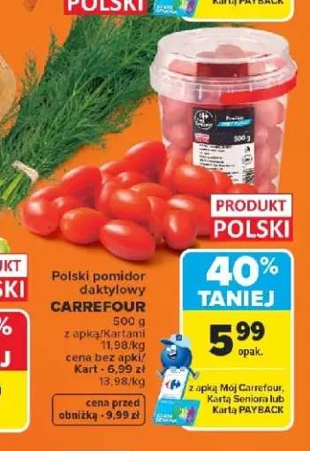 Pomidor daktylowy polski Carrefour