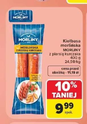 Kiełbasa morlińska z piersią kurczaka Morliny