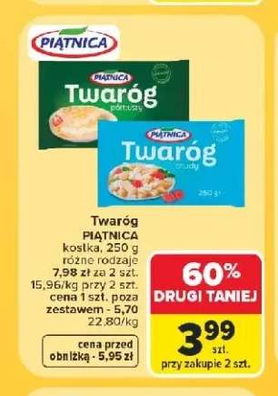 Twaróg półtłusty Piątnica +1 wariant