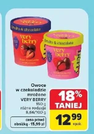 Owoce w czekoladzie mrożone Very Berry