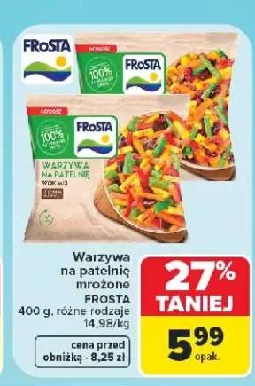 Warzywa na patelnię mrożone Frosta