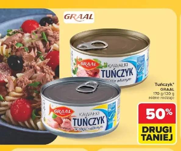 Kawałki tuńczyka w sosie własnym Graal +1 wariant