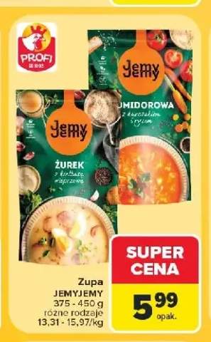 Zupa pomidorowa z kurczakiem i ryżem JemyJemy +1 wariant