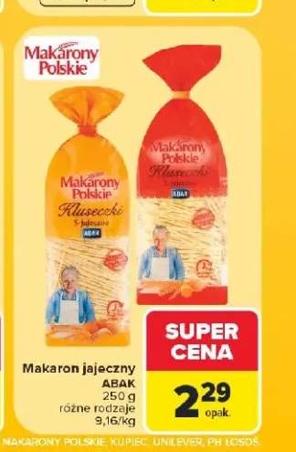Makaron jajeczny Kluseczki Abak +1 wariant