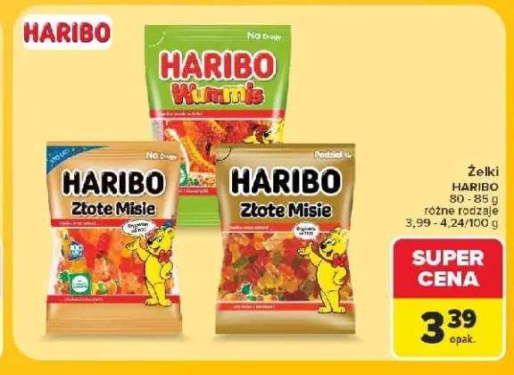 Żelki Haribo Złote Misie +1 wariant