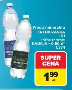 Woda mineralna Kryniczanka