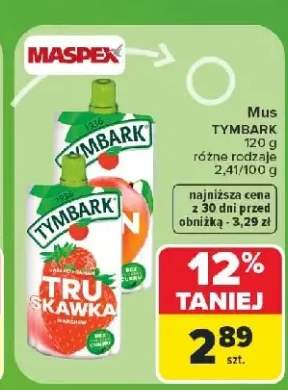 Mus truskawka Tymbark +1 wariant