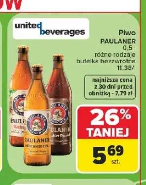 Piwo Paulaner Hefe-Weissbier +2 warianty