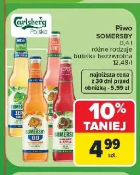 Piwo smakowe Somersby Cherry & Apple +2 warianty