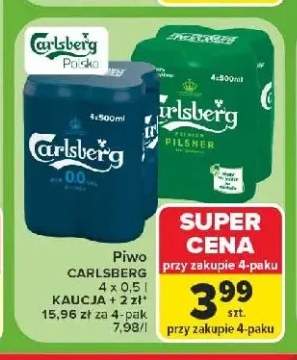 Piwo Carlsberg Pilsner 4-pak 500 ml +1 wariant