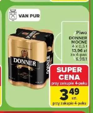 Piwo Donner Mocne 4-pak 500 ml