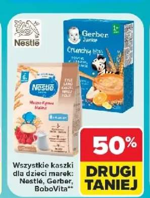 Kaszki dla dzieci marek Nestlé Gerber BoboVita +2 warianty
