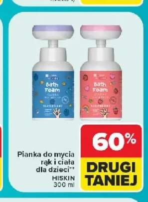 Pianka do mycia rąk i ciała dla dzieci Hiskin jagodowa +1 wariant