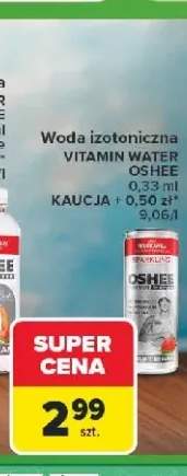 Woda izotoniczna Vitamin Water Oshee Sparkling